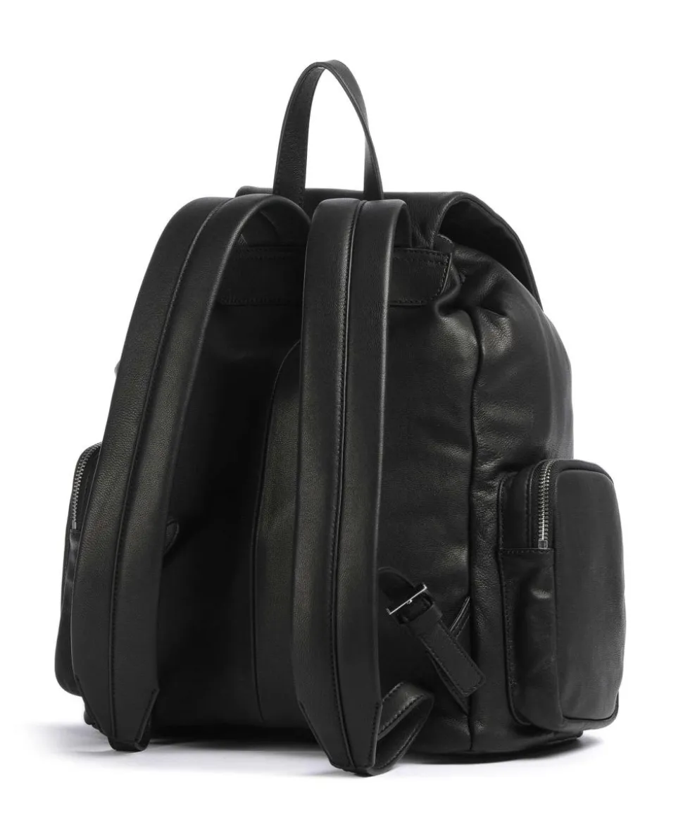 Maia Sheep Natural M Rucksack Schafsleder schwarz