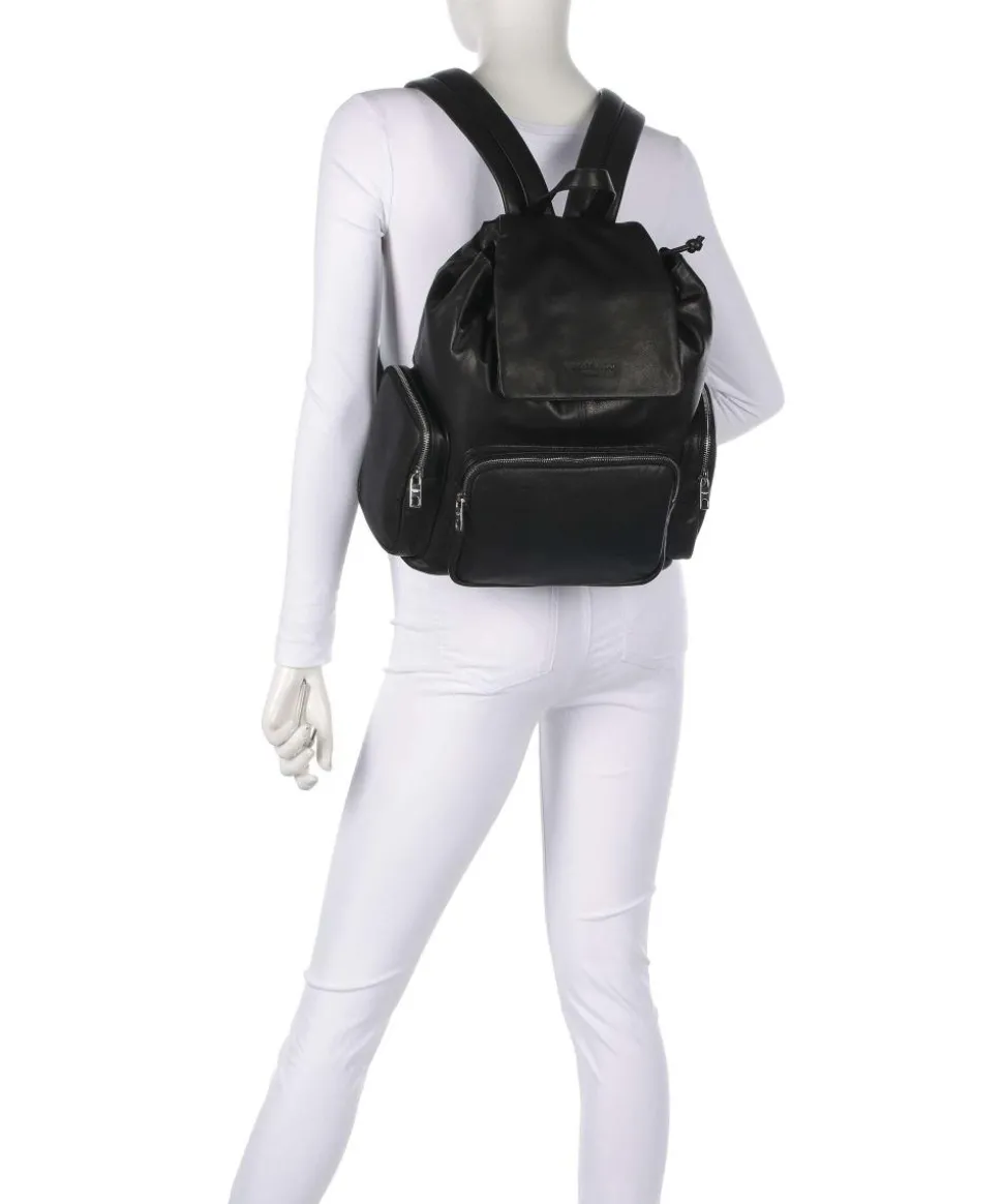 Maia Sheep Natural M Rucksack Schafsleder schwarz