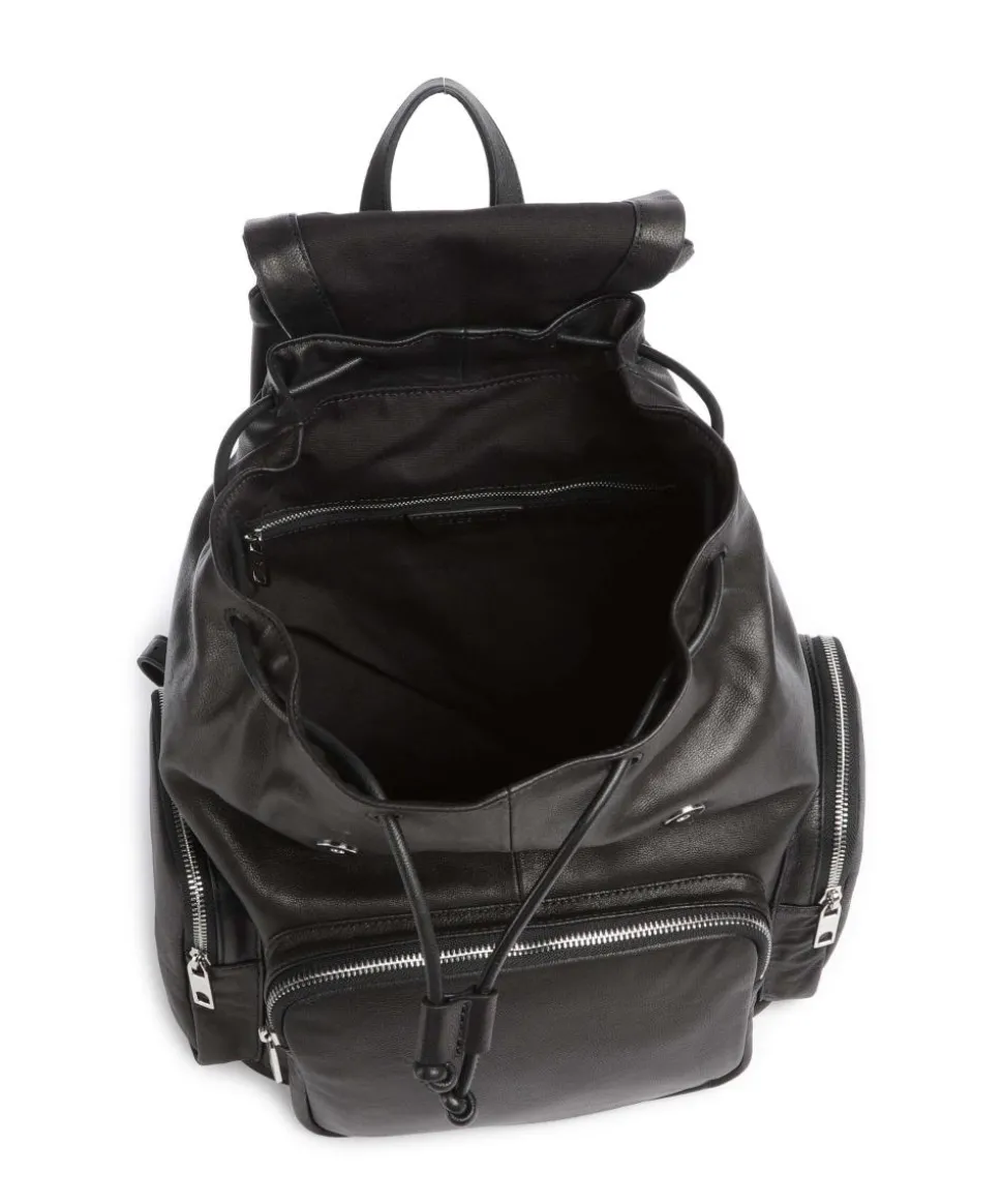 Maia Sheep Natural M Rucksack Schafsleder schwarz