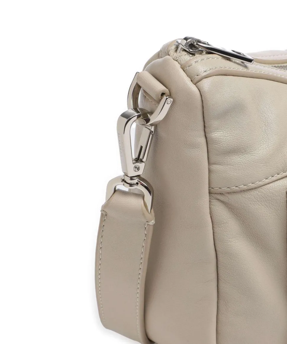 Maia Sheep Natural M Schultertasche Schafsleder beige