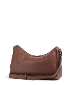 Maia Sheep Natural M Schultertasche Schafsleder dunkelbraun