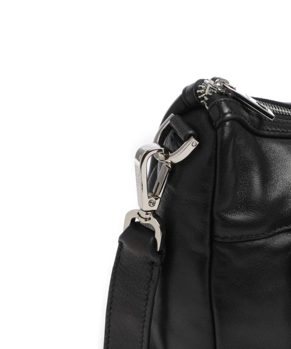 Maia Sheep Natural M Schultertasche Schafsleder schwarz