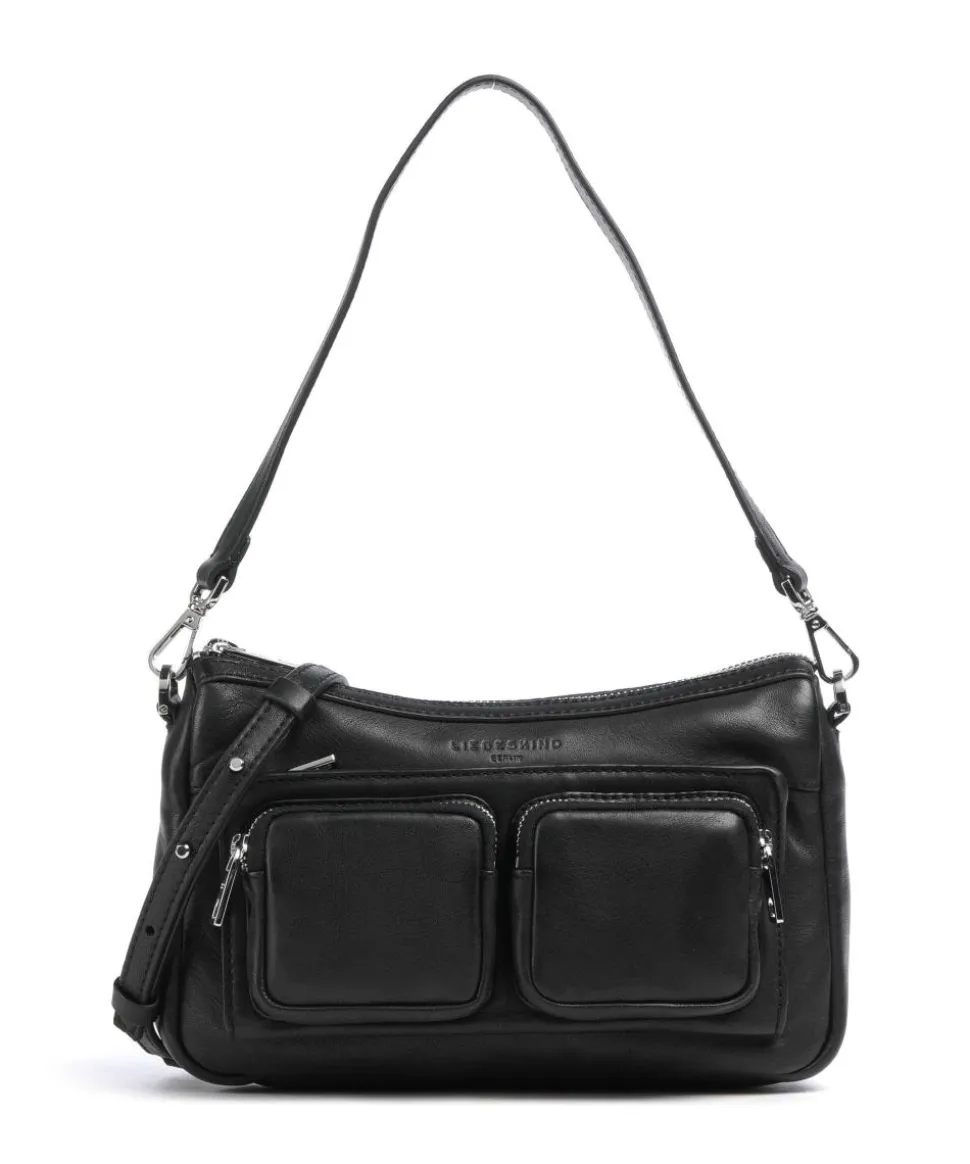 Maia Sheep Natural S Schultertasche Schafsleder schwarz