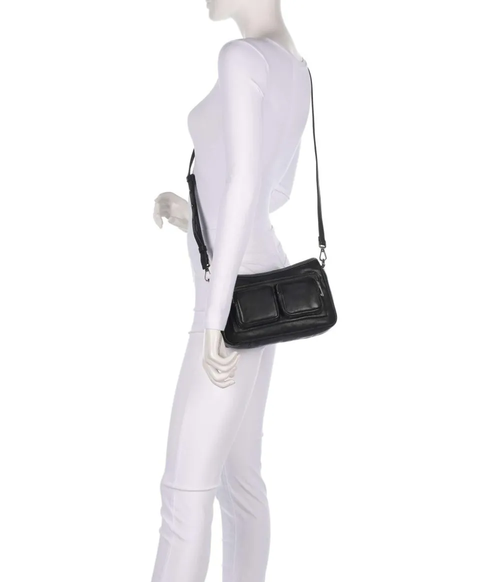 Maia Sheep Natural S Schultertasche Schafsleder schwarz