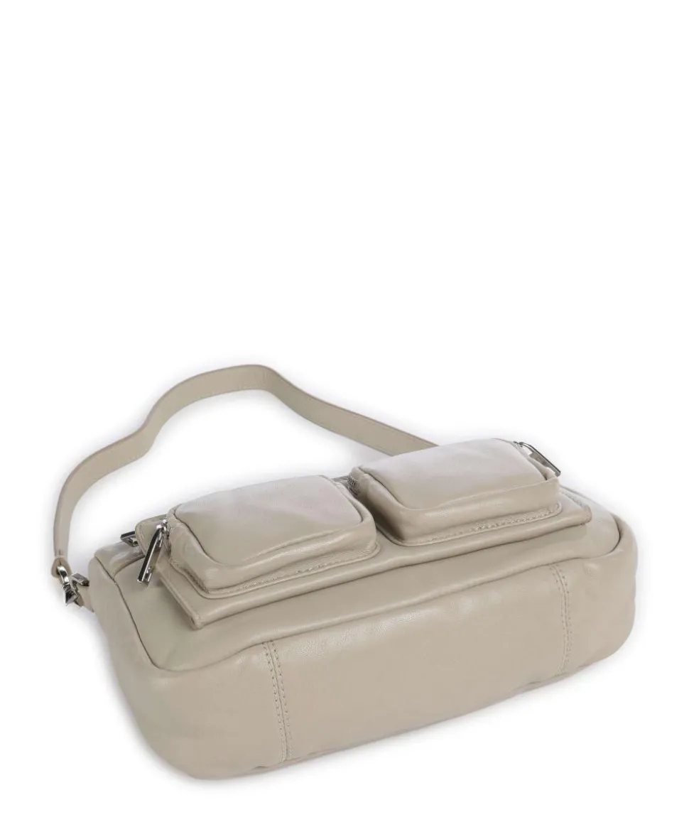 Maia Sheep Natural S Schultertasche Schafsleder beige