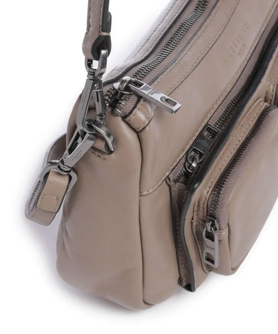 Maia Sheep Natural S Schultertasche Schafsleder taupe