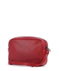 Maia Sheep Natural S Umhängetasche Schafsleder dunkelrot