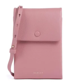 Mallow Street Handytasche genarbtes Leder pink