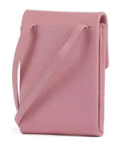 Mallow Street Handytasche genarbtes Leder pink