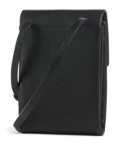 Mallow Street Handytasche genarbtes Leder schwarz