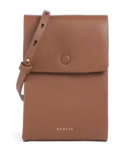 Mallow Street Handytasche genarbtes Leder braun