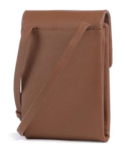 Mallow Street Handytasche genarbtes Leder braun