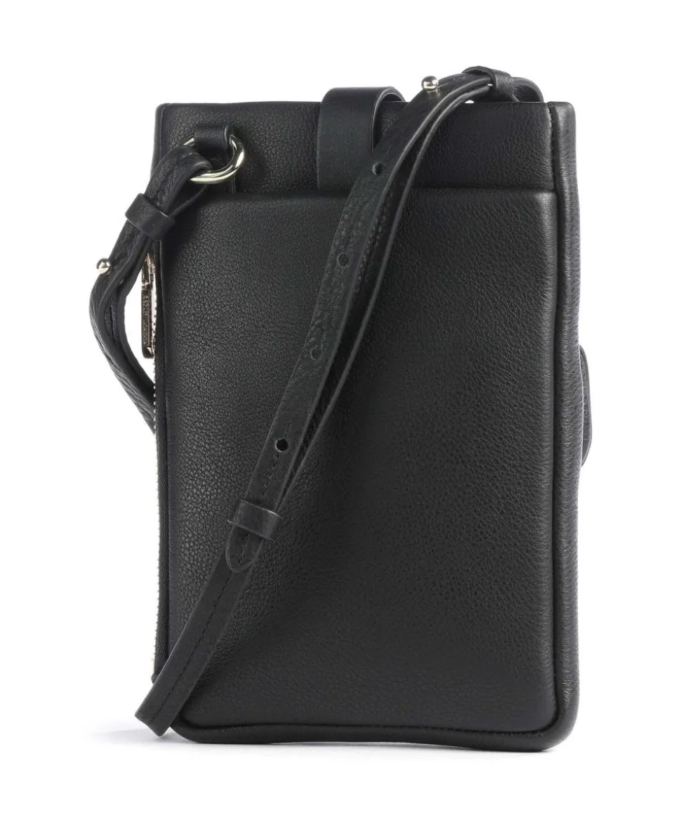 Mallow Street Handytasche genarbtes Rindsleder schwarz