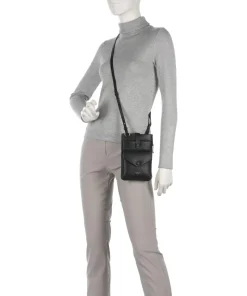 Mallow Street Handytasche genarbtes Rindsleder schwarz