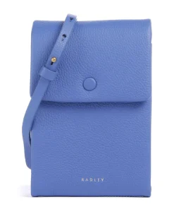 Mallow Street Handytasche genarbtes Leder blau
