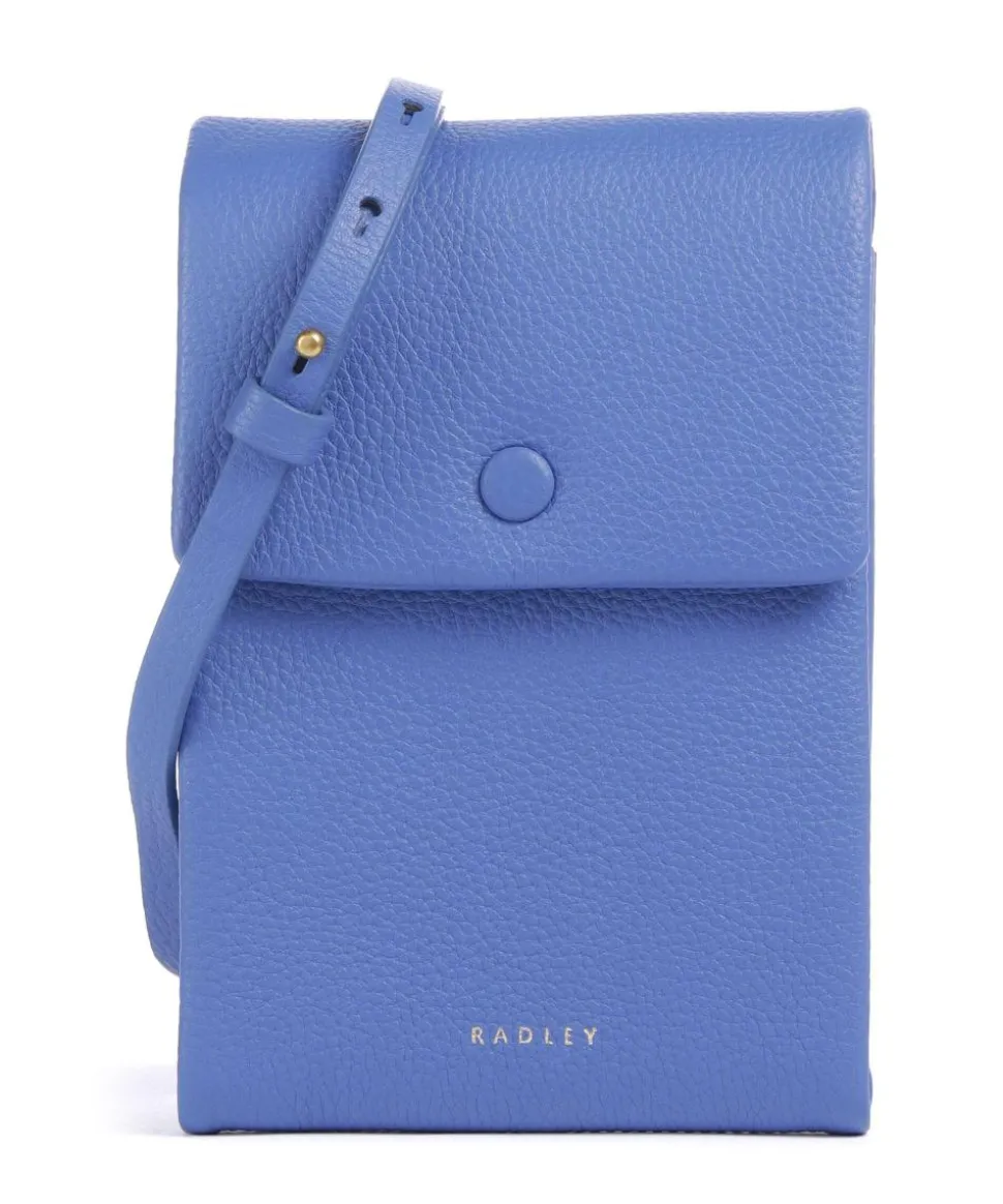 Mallow Street Handytasche genarbtes Leder blau
