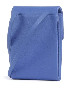 Mallow Street Handytasche genarbtes Leder blau