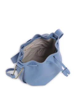 Malory Bucket bag genarbtes Rindsleder blau