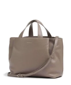 Malory Handtasche genarbtes Leder taupe