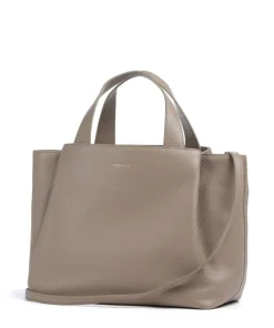 Malory Handtasche genarbtes Leder taupe