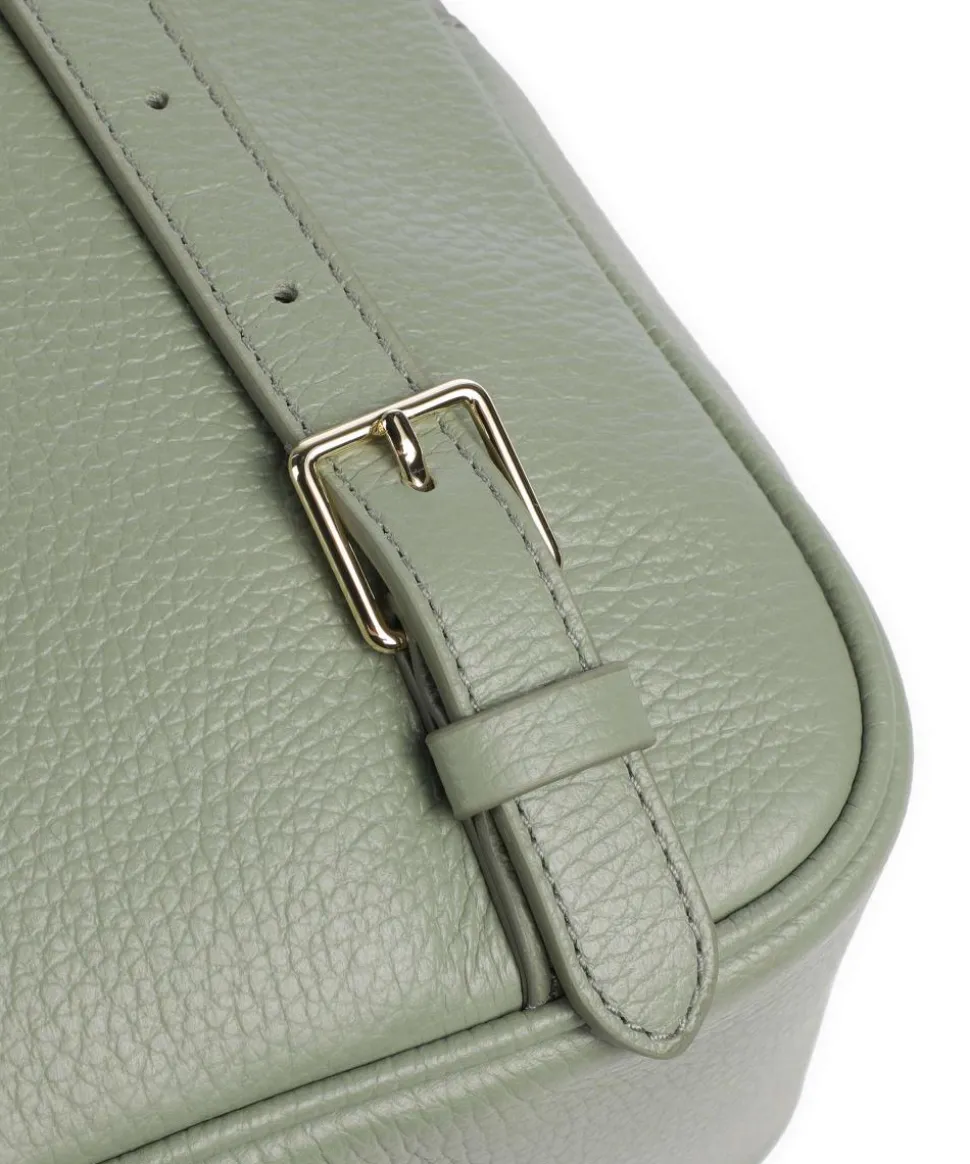 Malory Rucksack genarbtes Leder graugrün