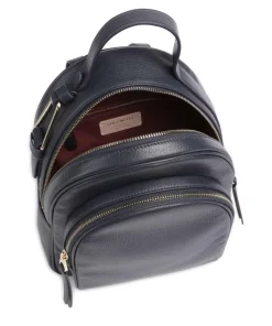 Malory Rucksack genarbtes Leder dunkelblau