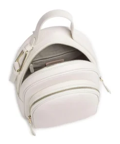 Malory Rucksack genarbtes Leder weiß