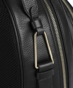 Malory Rucksack genarbtes Leder schwarz