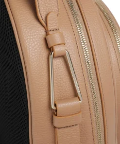 Malory Rucksack genarbtes Leder hellbraun