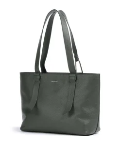 Malory Shopper genarbtes Leder dunkelgrün