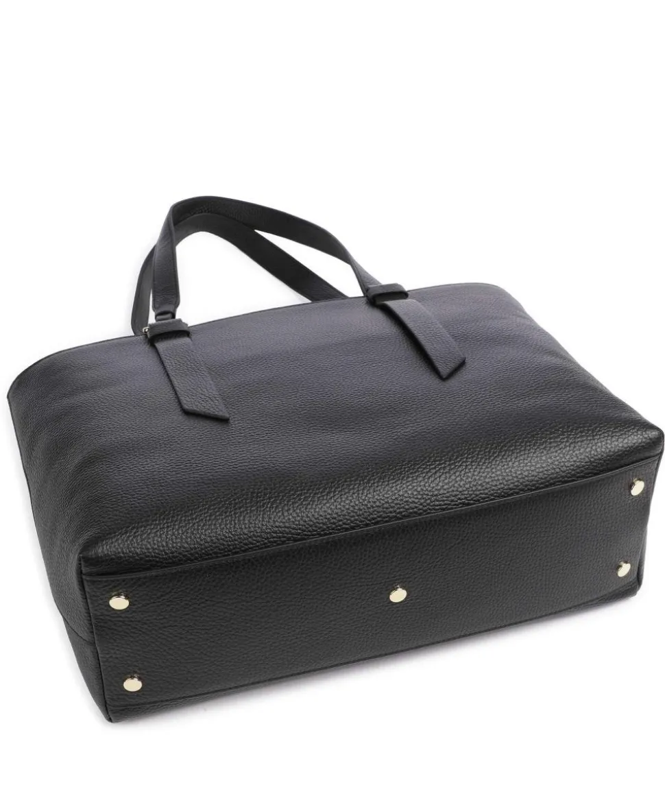 Malory Shopper genarbtes Rindsleder schwarz