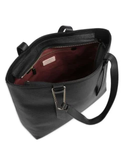 Malory Shopper genarbtes Rindsleder schwarz