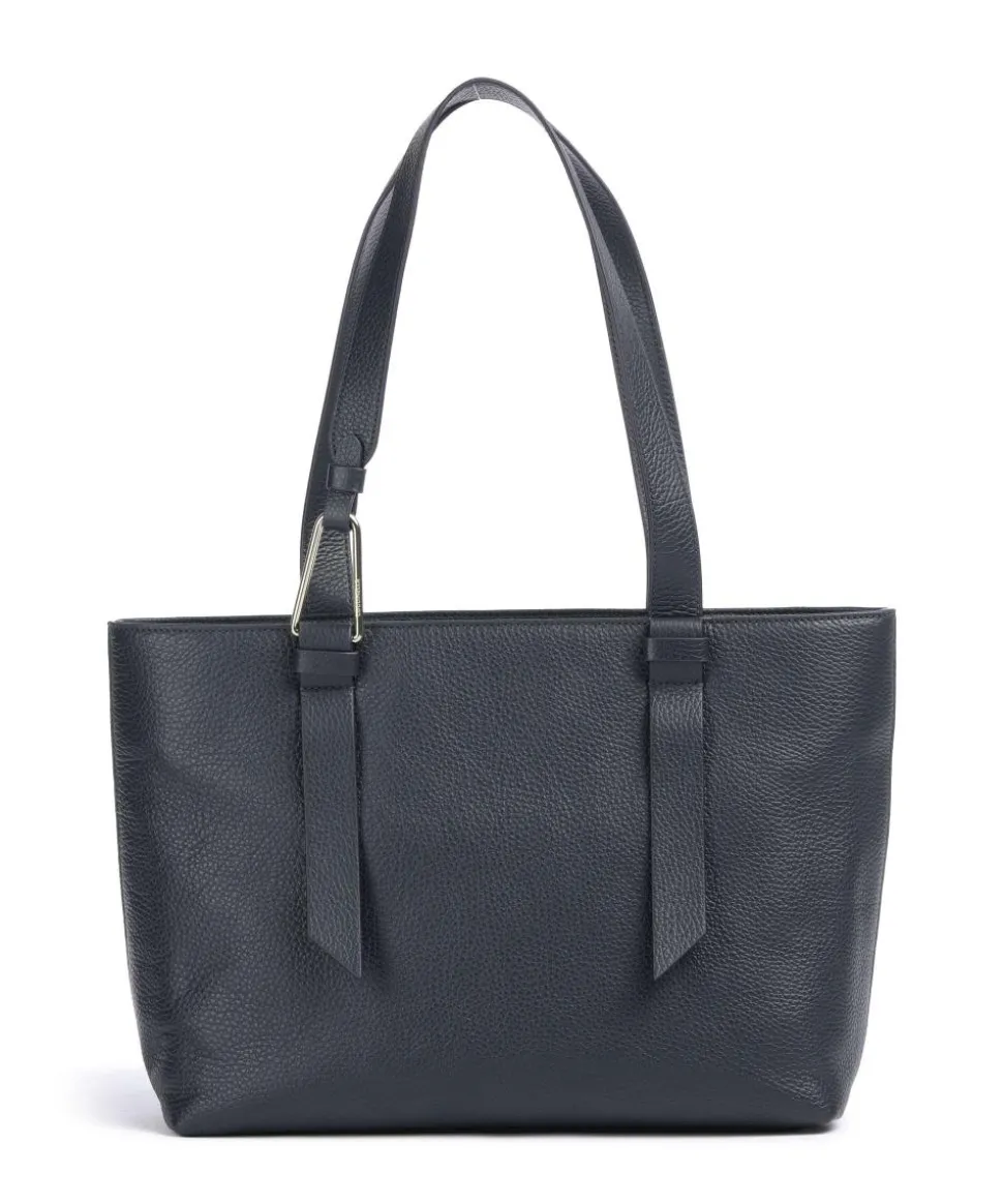 Malory Shopper genarbtes Leder navy