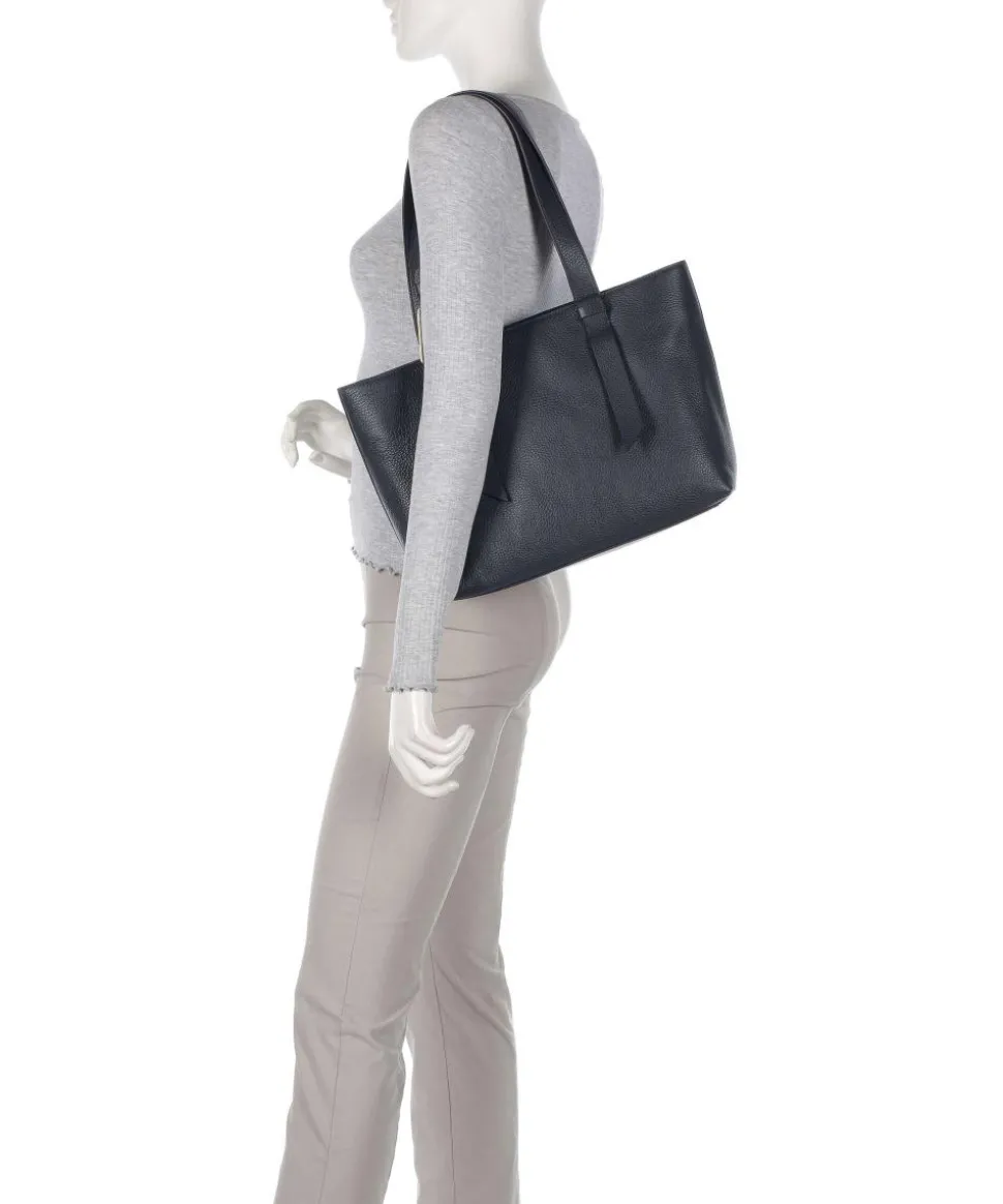 Malory Shopper genarbtes Leder navy