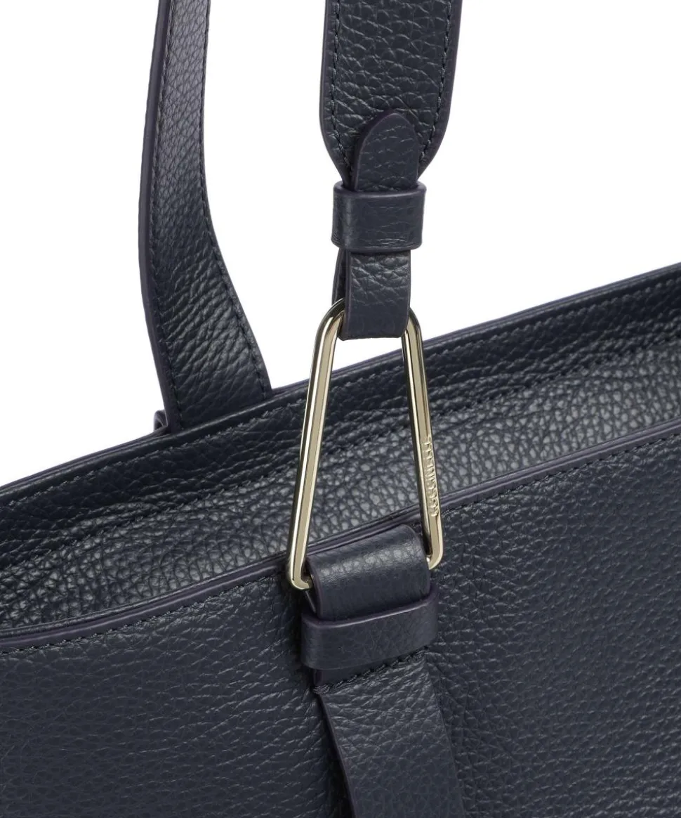 Malory Shopper genarbtes Leder navy