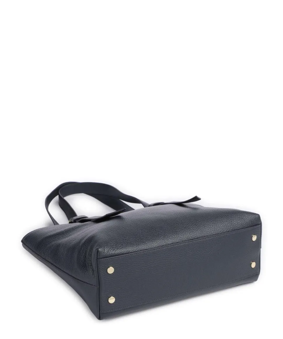 Malory Shopper genarbtes Leder navy