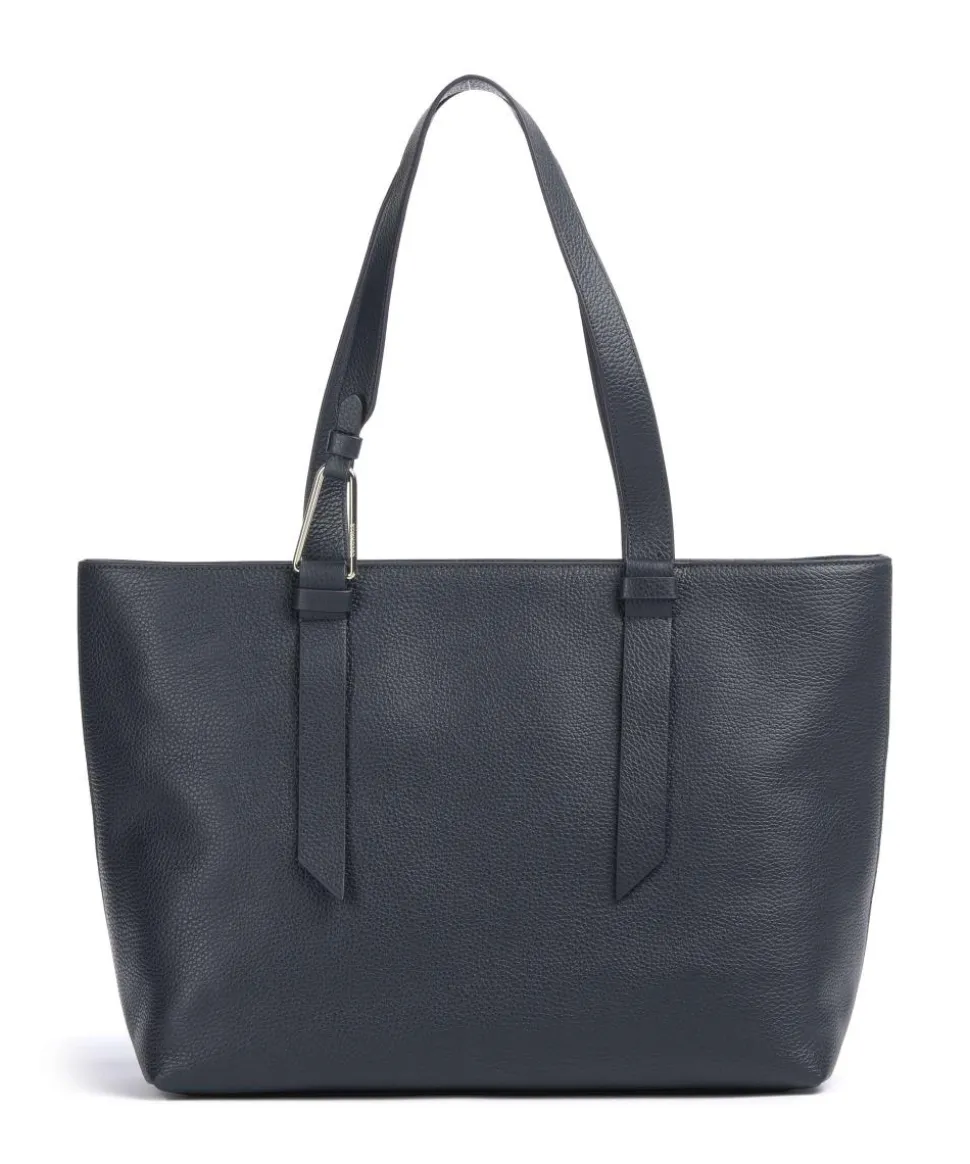 Malory Shopper genarbtes Rindsleder navy