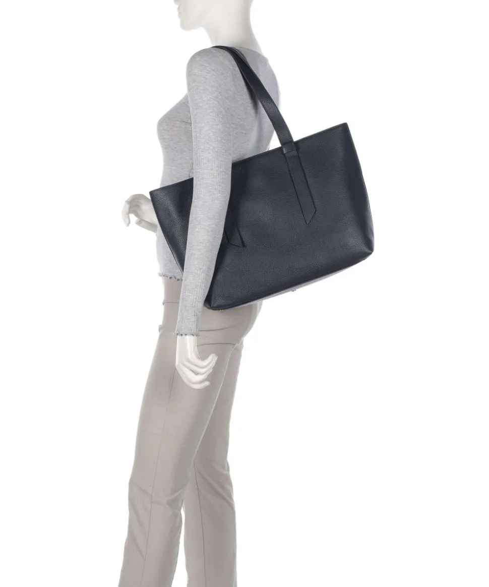 Malory Shopper genarbtes Rindsleder navy