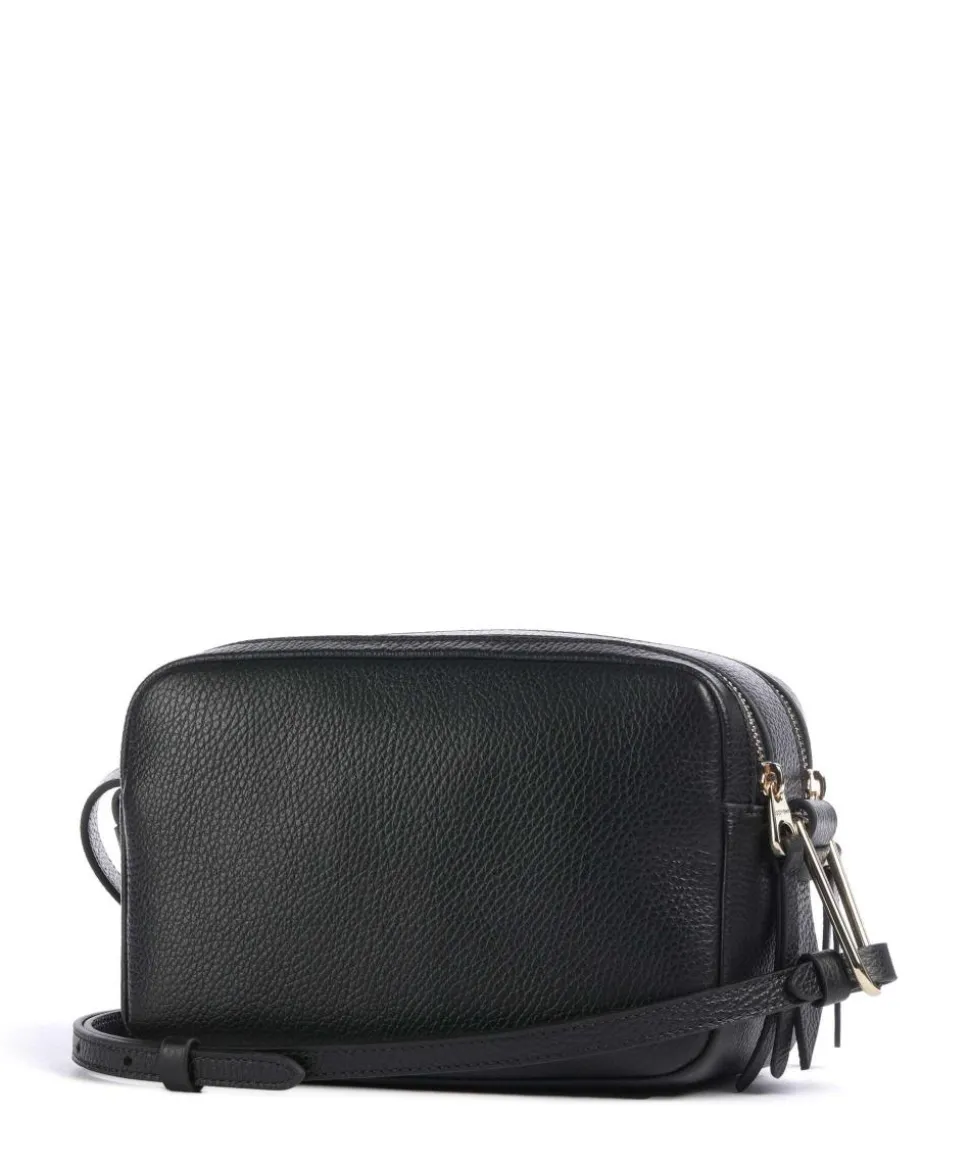 Malory Umhängetasche genarbtes Rindsleder schwarz