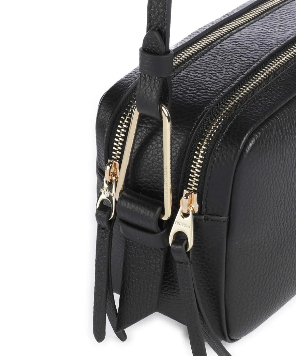 Malory Umhängetasche genarbtes Rindsleder schwarz