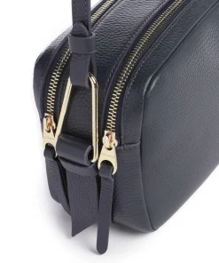 Malory Umhängetasche genarbtes Rindsleder navy