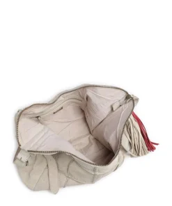 Malvengasse 5 Schultertasche genarbtes Leder beige