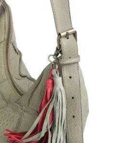 Malvengasse 5 Schultertasche genarbtes Leder grün