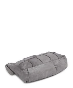 Malvengasse 5 Schultertasche genarbtes Leder grau