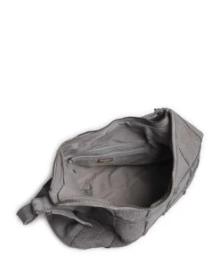 Malvengasse 5 Schultertasche genarbtes Leder grau