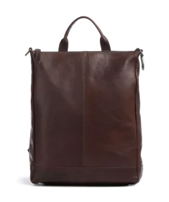 Manchester Rucksack Pull-Up Rindsleder dunkelbraun
