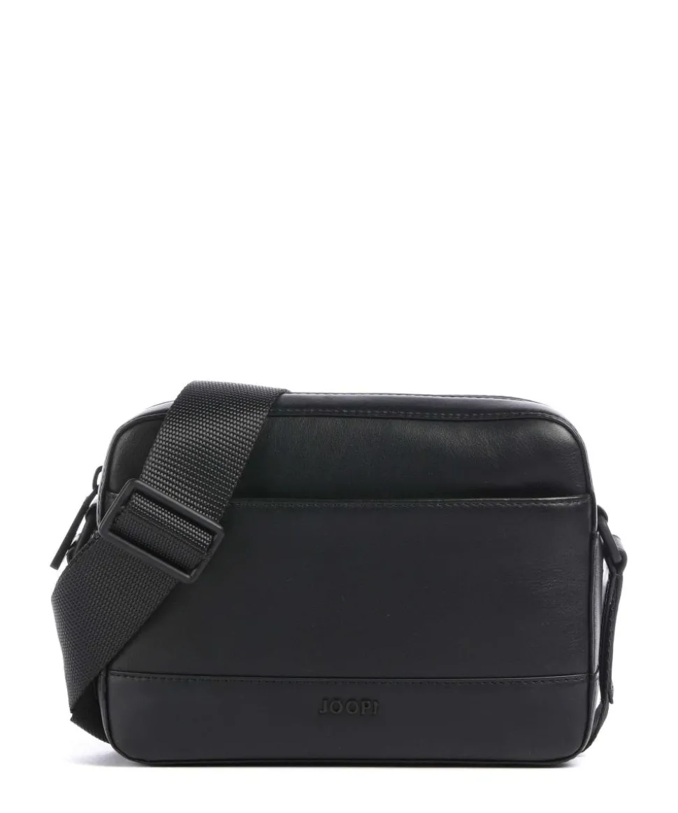 Manciano Pino Umhängetasche fein genarbtes Rindsleder schwarz