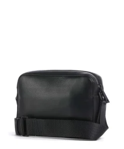 Manciano Pino Umhängetasche fein genarbtes Rindsleder schwarz