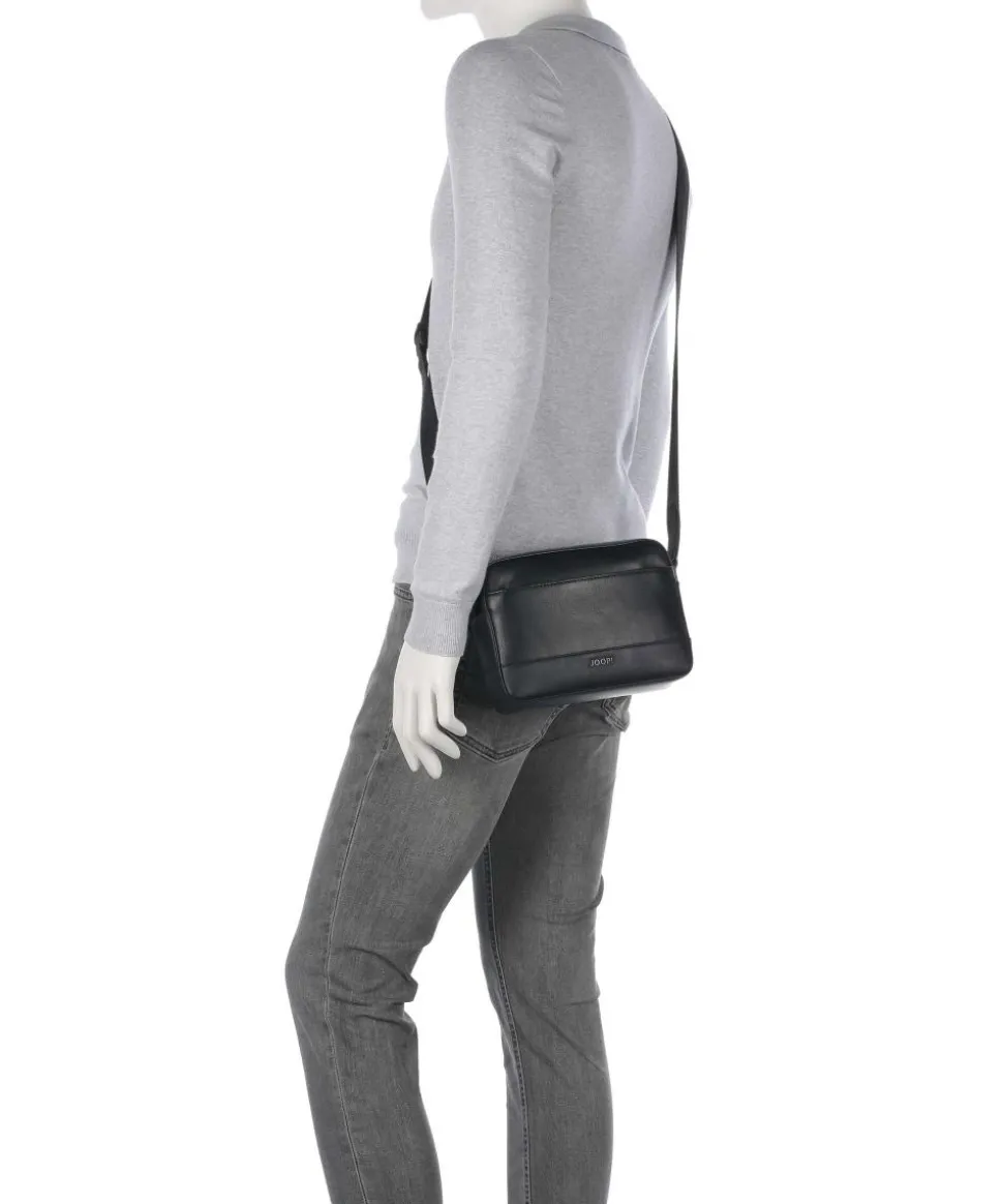 Manciano Pino Umhängetasche fein genarbtes Rindsleder schwarz