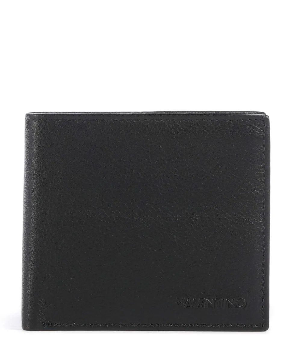 Mandrin RFID Geldbörse genarbtes Leder schwarz